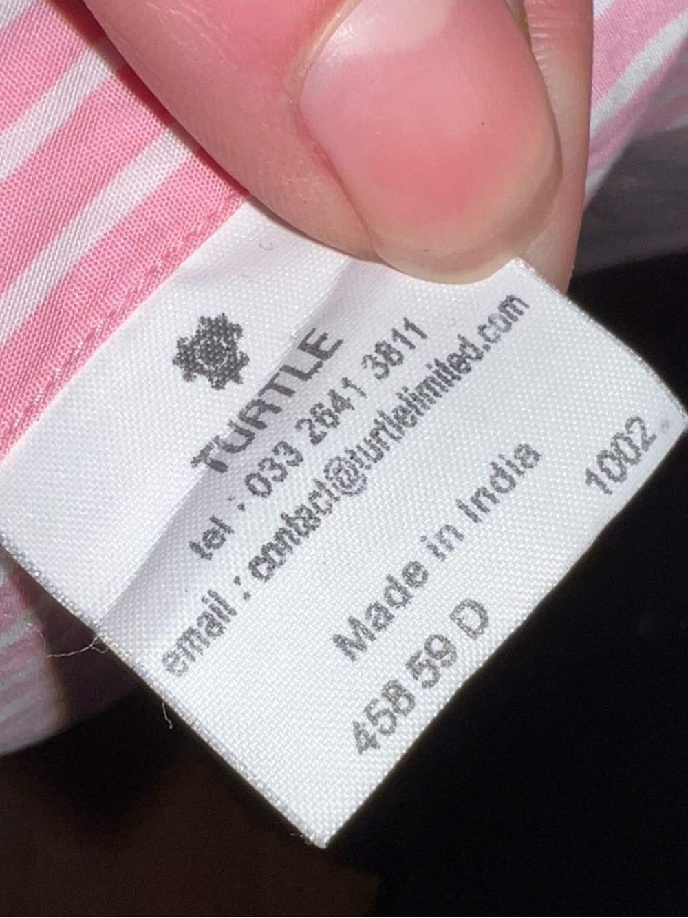 Pink White Preppy Chic Pinstripe Academia Casual Button Up Collar Shirt Size M - Picture 14 of 14